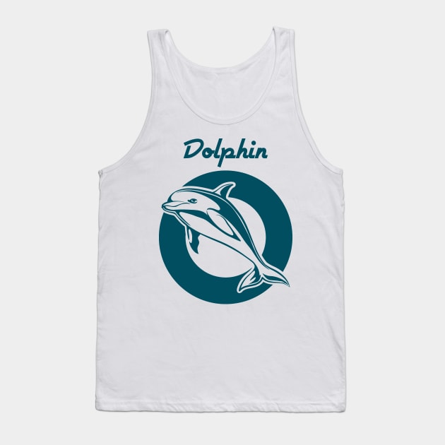 Dolphin Emblem Tank Top by devaleta